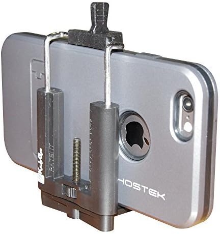 Cell Phone Tripod Mount for iPhone, Samsung, LG, HTC, Huawei. Sturdy Universal Smartphone Holder Attaches Instantly to Tripod, Monopod Selfie Stick. Free Bonus: Micro Fibre Cleaning Cloth.