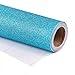 WRAPAHOLIC Wrapping Paper Roll - Glitter Aqua for Birthday, Holiday, Wedding, Baby Shower - 30 inch x 16.5 feet