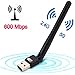 AC600 USB Wireless 3.0 Wifi Adapter Dual Band (5.8GHz/2.4GHz) With 3dBi External Antenna For Windows XP / Vista / 7 / 8 / 8.1/10 (32/64bits) MAC OS X (10.7.X-10.10.X)