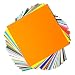 Permanent Adhesive Backed Vinyl Sheets by EZ Craft USA - 12" x 12" - 40 Sheets Assorted Colors Works with Cricut and Other Cutters