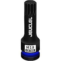 Capri Tools 30056 XZN 18mm Triple Square Bit Socket with Tamper