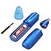 Professional Nose Ear Hair Trimmer Clipper with Vacuum Cleaning System and LED Light, Waterproof Dual Edge Blades for Easy Cleansing