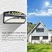 100 LED Solar Lights Outdoor, Waterproof Motion Sensor Solar Wall Lights, Super Bright Wireless Solar Powered Security Light with Wide Angle Illumination for Wall, Driveway, Patio, Garden, 2Pack