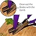 Herb Scissors by Lilac & Gooseberries, 5 Blade Stainless Steel Kitchen Shears, Best Herbs chopper for Arts & Craft Shredding (Acai Berry Purple)