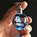 S-SO K9 Crystal 3D Squirtle Pokemon ball Night LED light keychain ring