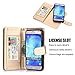 TabPow Galaxy J7 Case, 10 Card Slot - ID Slot, Wallet Folio PU Leather Case Cover with Detachable Magnetic Hard Case for Samsung Galaxy J7 J700 (2015) - Glitter Gold