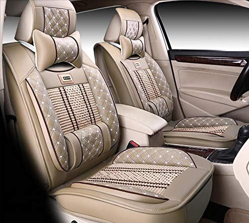 Car seat protection /Car Seat Cover Compatible with Toyota Series Breathable Full Cover Car Seat Cushion Corolla, Crown, Reiz, Camry, Vios, Fit, Prado, Highlander, Land Cruiser, RAV4,Beige,LandCruiser