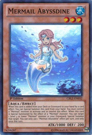 Yu-Gi-Oh! - Mermail Abyssdine (CBLZ-EN032) - Cosmo Blazer - 1st Edition - Super Rare