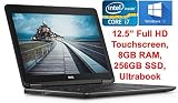 Dell Latitude E7240 Business Laptop, 12.5in Full HD Touchscreen, Intel Core i7-4600U, 8GB DDR3L RAM, 256GB SSD, Windows 10 Professional (Renewed)