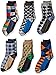 Jefferies Socks Fun Colorful Dress Crew Socks 6 Pair Pack Sockshosiery