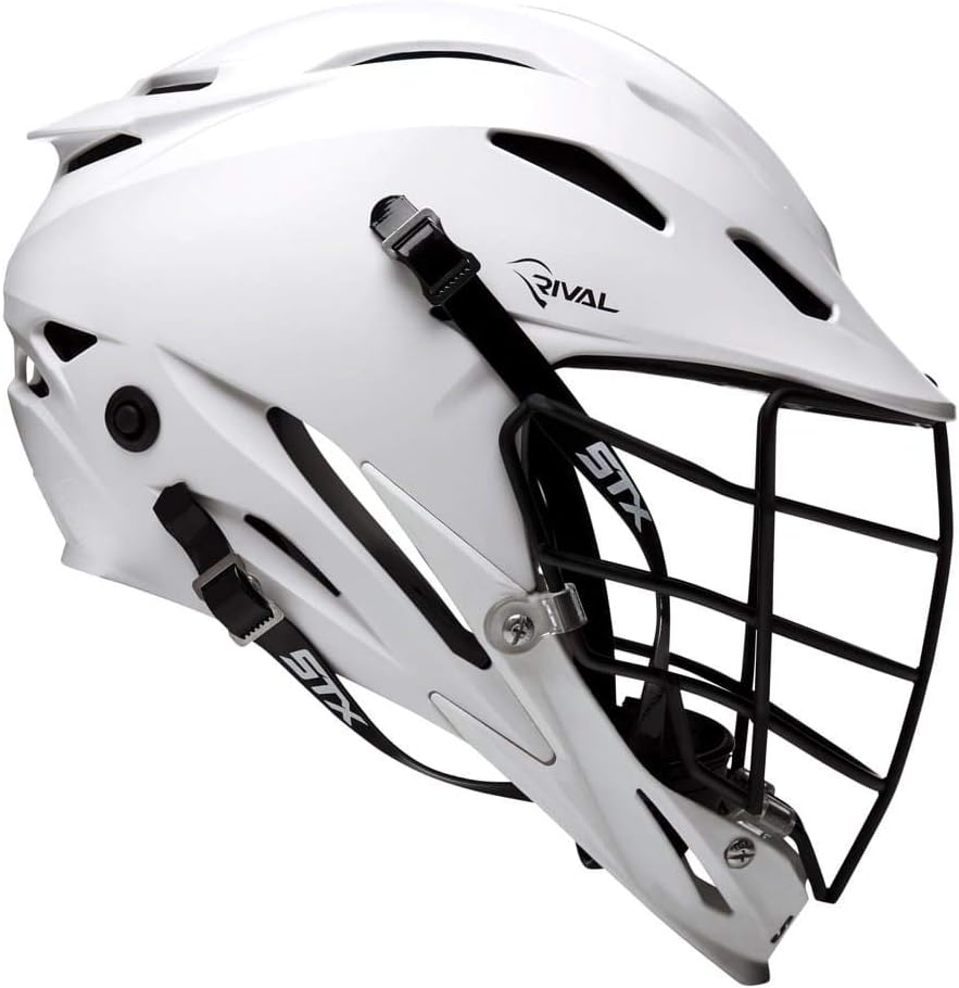 STX Rival White Lacrosse Helmet Large/XLarge Sports