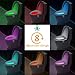 Toilet Night Light, Chunuo Motion Activated Bathroom Toilet Bowl Light, 8 Colors Changing LED Sensor Night Lamp for Any Toilet