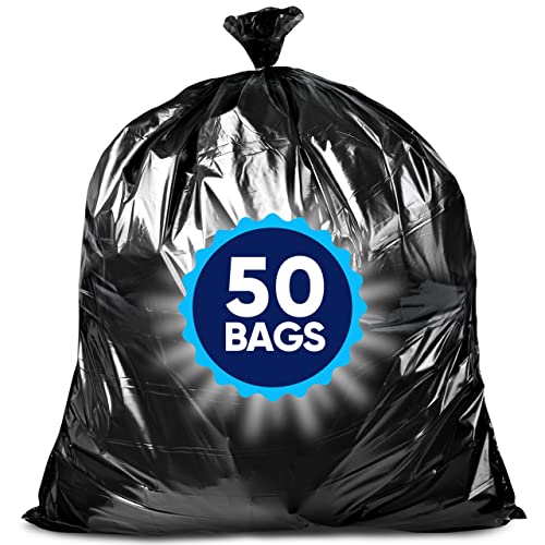 64 65 Gallon Trash Bags for Toter, (ValuePACK 50 Bags w/Ties) xl