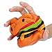 AirChichi Callm Jumbo Squishy Hamburger Cat Squeeze Toys, Slow Rising Soft Cream Scented Charms Squishy Stress Reliever Toys for Kids & Adults (Orange)