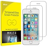 JETech Screen Protector for iPhone SE 5s 5c 5, Tempered Glass Film, 2-Pack