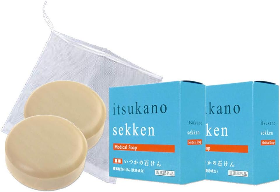 Amazon 水橋保寿堂製薬 薬用 いつかの石けん 100g ２個セット メーカー純正専用泡立てネット付き 医薬外部品 水橋保寿堂製薬 洗顔せっけん 通販