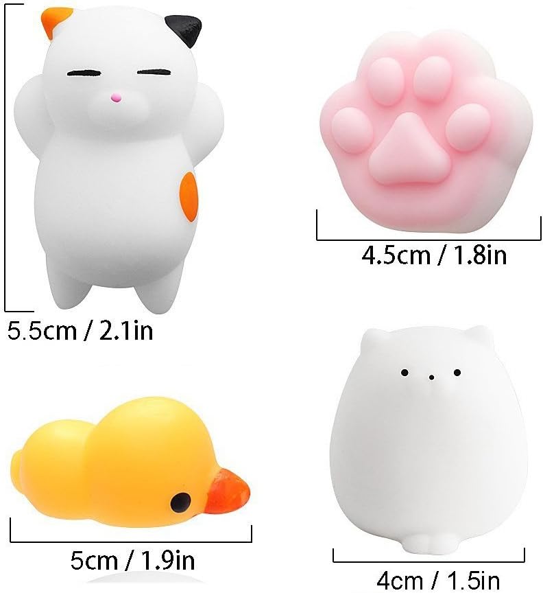 Amaza 24pcs Squishy Kawaii Squishies Animals Slow Rising Squeeze Animal Stress Reliever Anti-Stress Toy (Multi-Colour) - Image 3
