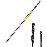 36" High-Speed Steel Installer Drill Bit for Pulling Wires &amp; Drilling Nails in Walls, Ceilings, Sidewalks, 1/2" Cutting Head, 118&deg; Split Point, 3/16" 3-Flat Shank for Wood, with Storage Tube