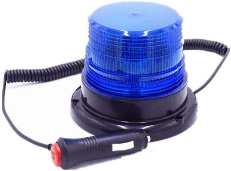 Gyrophare à Ampoule H1, Tournant, Base Magnetique, Cordon Allume Cigare 2,5m