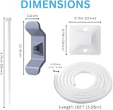 Aleex-A Self-Wrap Cable Management Sleeve 3.05m, 13-20mm Diameter, 20x Mount view 2