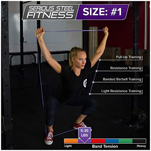 Serious Steel 41" Assisted Pullup Band, Heavy Duty Resistance Band
