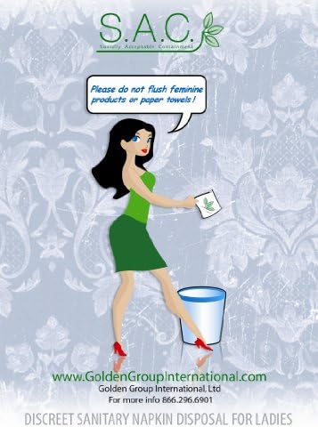 Do Not Flush Sign Bathroom Sign and FREE tampon disposal bags