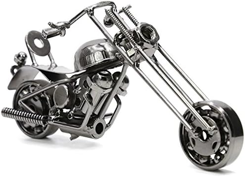 UK SELLER HANDMADE MOTORBIKE MODEL METAL MOTORCYCLE NUTS/BOLTS CRAFT CHOPPER