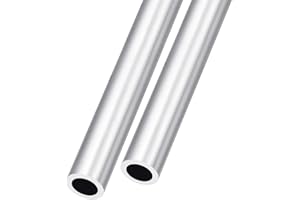 METALLIXITY 6063 Aluminum Tube (14mm OD x 10mm ID x 300mm L) 2Pcs, Aluminum Round Tubing - for Home Furnishing, Machinery, DIY Handicraft