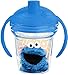 Tervis Sesame Street Cookie Monster Insulated Tumbler with Wrap and Rocket Blue Lid, 6 oz, Clear