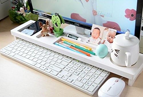 Creative Tidy Desktop Storage Box Rack Organizer Pen keyboard Holder Shelf