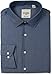 Ben Sherman Men's Slim Fit Dot Dobby Spread Collar Dress Shirt, Navy, 16.5