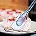 Silicone Spatula Set, ELV 3-piece Blue Scraper Set Silicone Spatulas Heat Resistant, Non-Stick, Crystal-like Plastic Handles with Different Shapes Mixing Spatula For Icing, Basting, Scraping