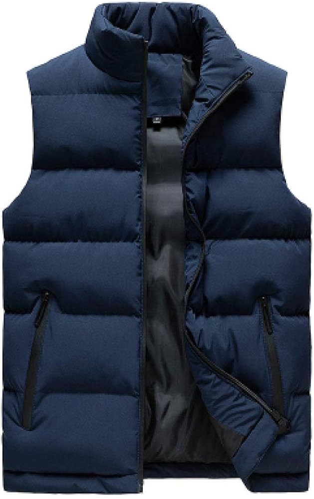Men Jacket Winter Men Vest for Down Cotton Sleeveless Jacket Waistcoat