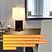 Brightech Mode LED USB Side Table & Desk Lamp – Modern Lamp for Bedroom, Living Room or Office with Ambient Lighting, Unique Lampshade & Useful USB Port Perfect Bedside Nightstand Light- Havana Brown