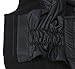 PETCEE Black Dog Winter Coat XL, Waterproof, Modern Style, Collared Neck, Zipper Closure, Machine Washable, Polyester, 50 Pounds and Up, Medium to Large Dogs