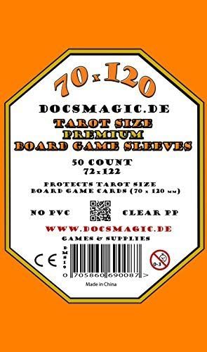 docsmagic.de 500 Premium Tarot Size Board Game Sleeves - 72 x 122-10 Packs - Oversize - 70 x 120, 10 Packs Premium, Tarot - 72 x 122 mm - Image 4