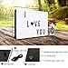Cinema Light Box, ROTEK A4 Size 7 Colors Remote-Controlled LED Rechargeble Light Box with 189 Letters,Built-in Battery DIY Light Box for Wedding, Halloween, Chrismas,Dorm Room Decorations