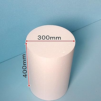 Amazon 発泡スチロール 円柱 直径３００ｍｍ 長さ４００ｍｍ １個 普通硬さ 発泡スチロールカッター