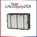 LifeSupplyUSA 4 Pack HEPA Air Filter, Compatible with Holmes, Compare To Filter Part HRC1 Holmes Part # HAPF600, HAPF600D, HAPF600D-U2