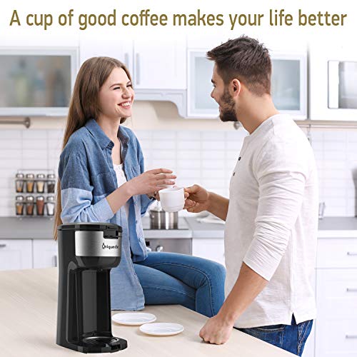Single Serve Coffee Maker, Dual for KCup Pod & Ground Coffee Brewer