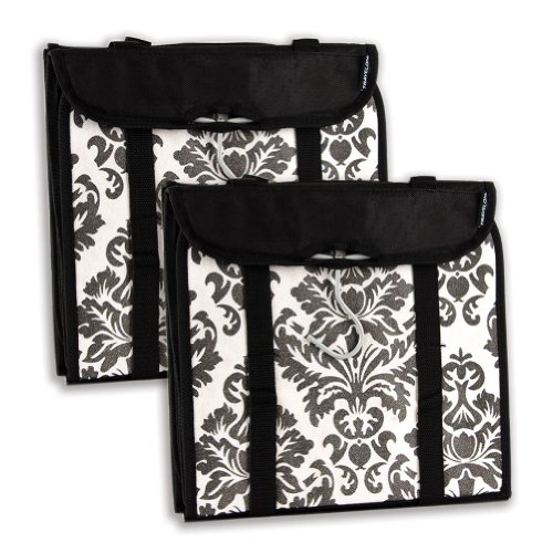 Travelon Hanging Handbag Organizer - Set of 2 (Black Damask)