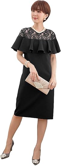 Amazon Co Jp パーティドレス 結婚式 ワンピース レース 体型カバー フォーマル ドレス 大きいサイズ お呼ばれ 披露宴 二次会 謝恩会 服 ファッション小物