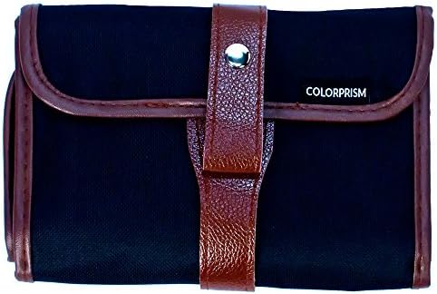 Color Pencil Holder, Coloprism 48 Pencil Holder Colored Canvas Pencils Case Roll Multi-purpose Pouch Pen Bag Wrap for School Office Art Craft (Pencils Not Included)
