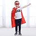 YIISUN Plain Capes for Kids to Decorate Kids Dress for Birthday Dress up Capes Party Favors Bulk Pack 18 Capes with 18 Masks Different Color