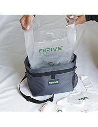 Bolsa de basura para auto, 2   unidades, Tira negra