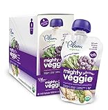 Plum Organics Tots Mighty Veggie, Spinach/Parsnip/Grape/Amaranth, 4 Ounce (Pack of 6)