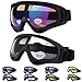 Outgeek Ski Goggles, 2-Pack Skate Glasses with UV 400 Protection Windproof and Dustproof for Snowboard Motorcycle Bicycle