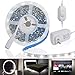 LED Vanity Mirror Lights Kit, CPYOSN 13ft/4M Flexible S Shape Design LED Light Strips SMD 2835 LEDs 6500K Soft Daylight White with Dimmer and Power Supply for Vanity Makeup Dressing Table Set