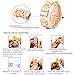 Bewell W116B Mens Wooden Watch with Date Day Luminous Hands Lightweight Retro Wrist Watch (Zebra Wood)