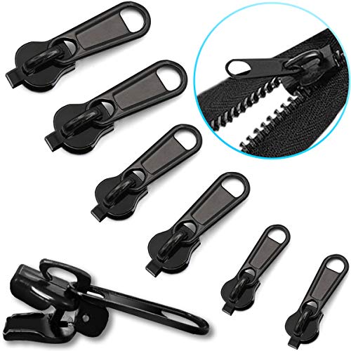 Zipper Repair Kit, Universal Zipper Replacement Slider with Metal Slide